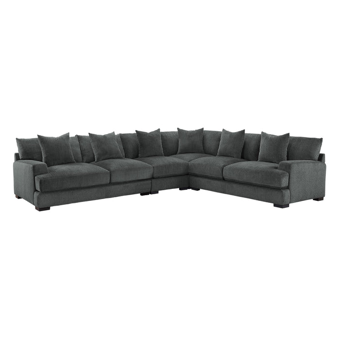 Worchester Dark Gray 4-Piece Modular Sectional