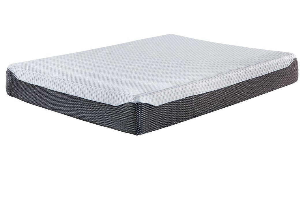 10 Inch Chime Elite White/Blue Full Memory Foam Mattress in a box - M67321 - Gate Furniture