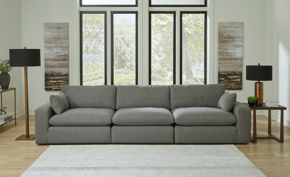 Elyza Smoke 3-Piece Sectional