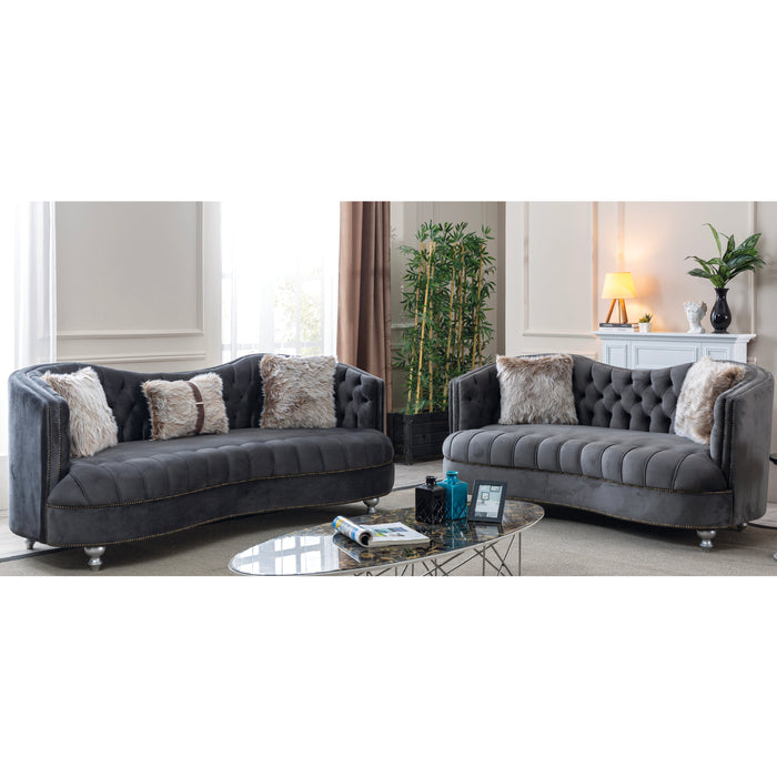 Happy Gray Living Room Set