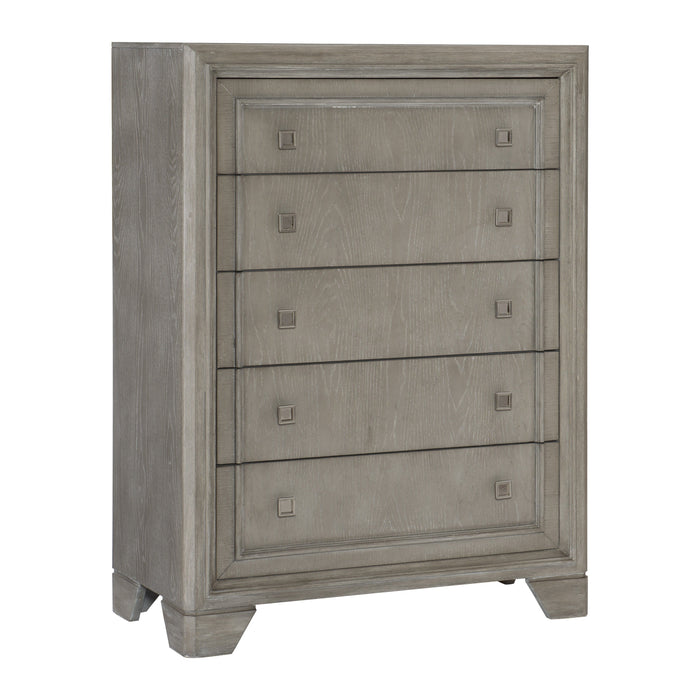 Colchester Gray Upholstered Panel Bedroom Set