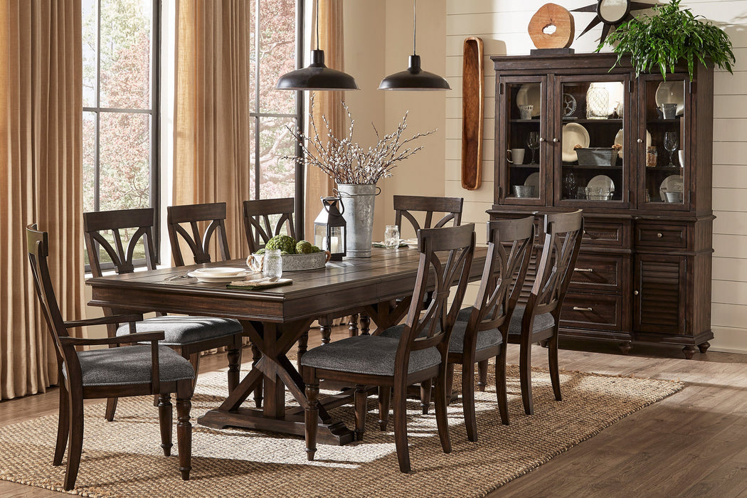 Cardano Driftwood Charcoal Extendable Dining Set