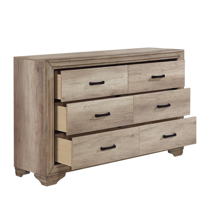 Lonan Rustic Panel Bedroom Set