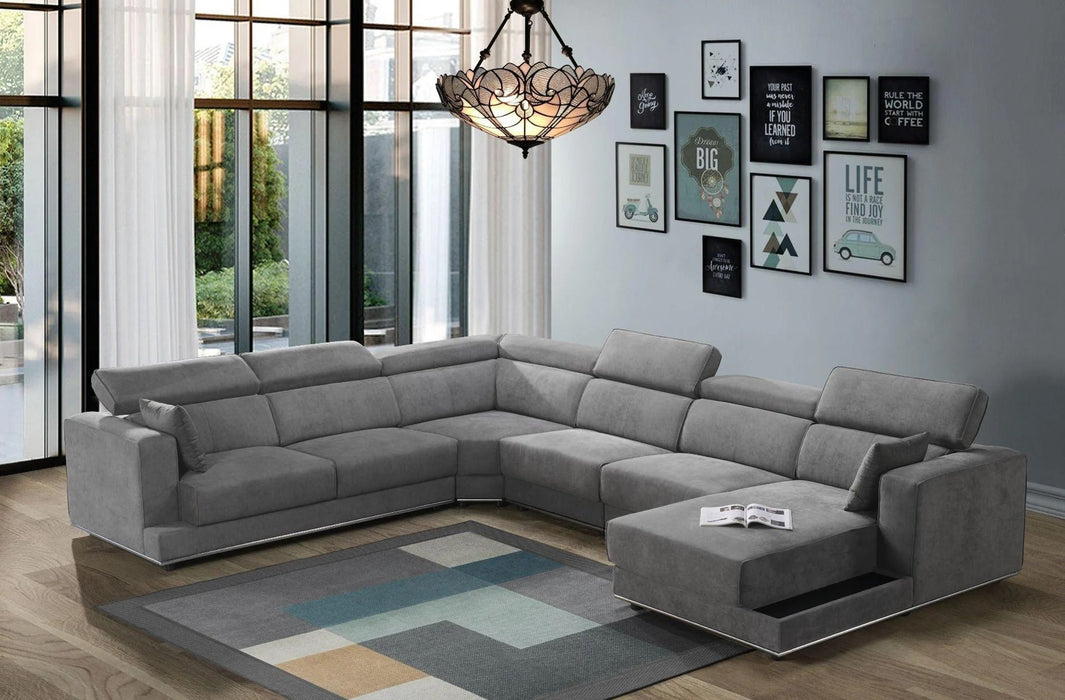 Alwin Modern Dark Gray Sectional