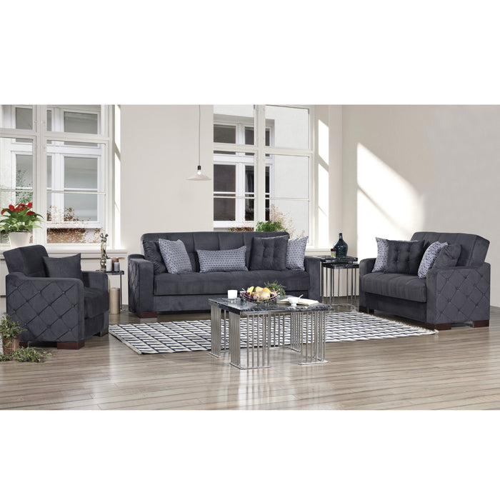 Cairo Gray Sleeper Living Room Set