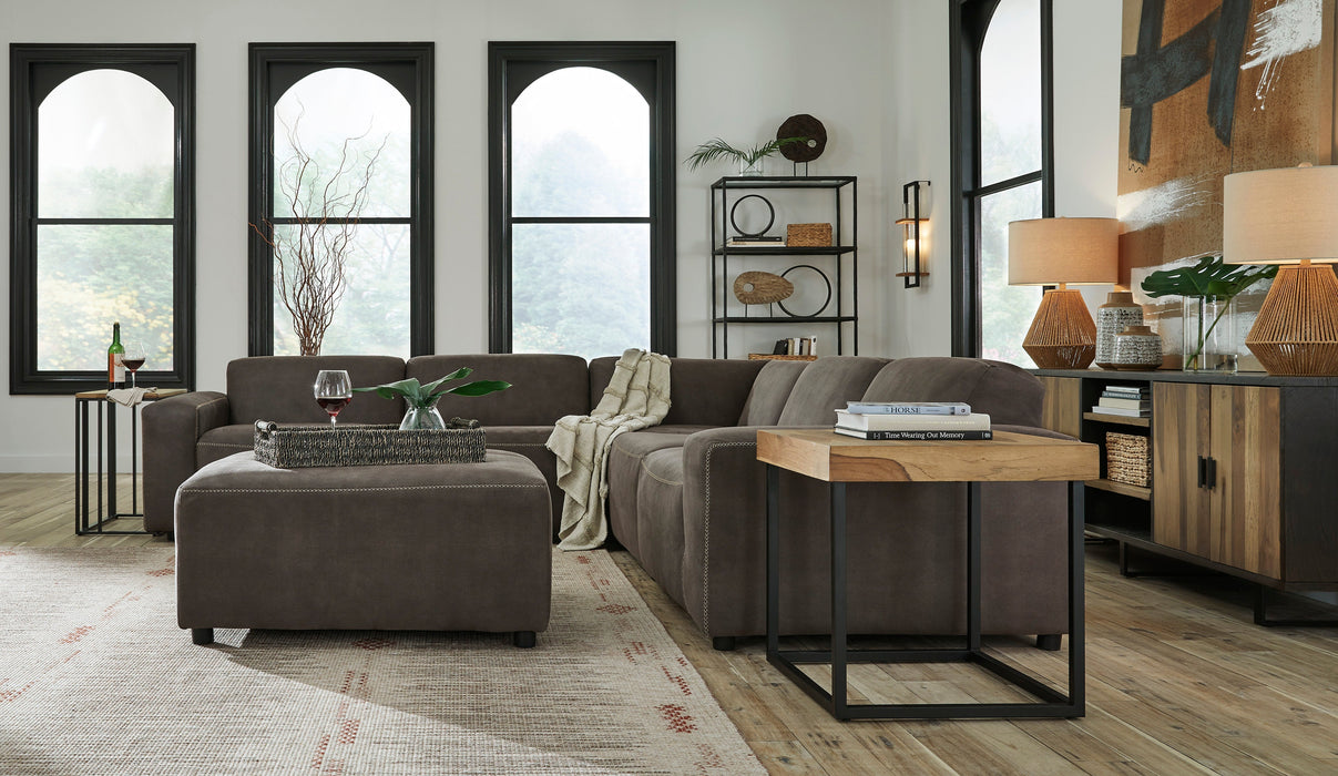 Allena Gunmetal 5-Piece Sectional