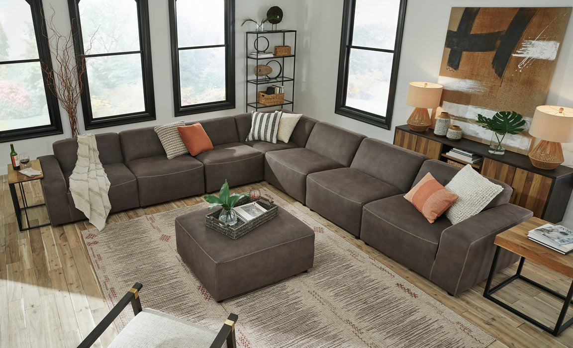 Allena Gunmetal 7-Piece Sectional