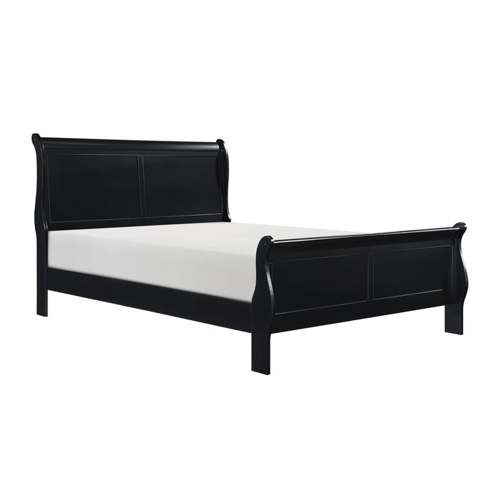 Mayville Black Sleigh Bedroom Set