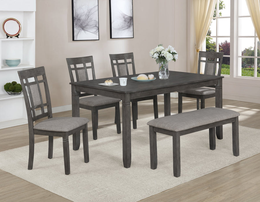 Paige Gray 6-Piece Dining Set