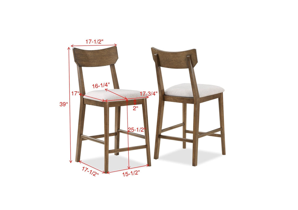 Weldon Brown Square Dining Set