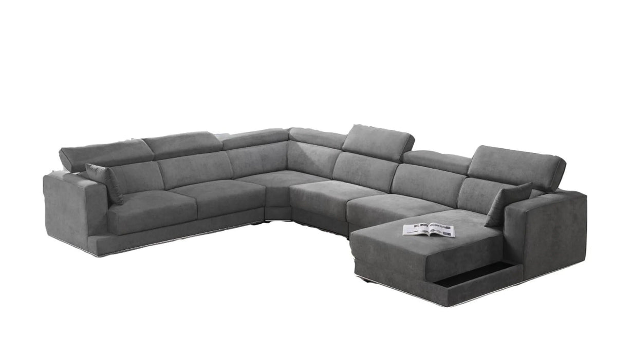 Alwin Modern Dark Gray Sectional