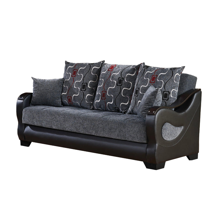 Arizona Convertible Gray Sleeper Living Room Set