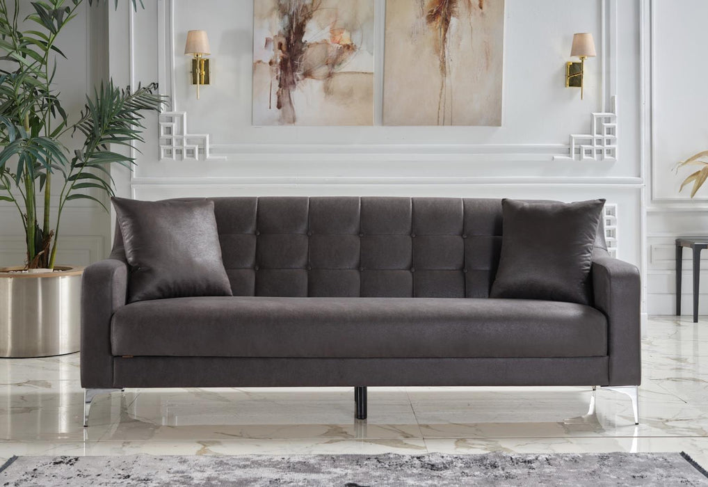 Livia Melson Dark Grey Living Room Sleeper Set