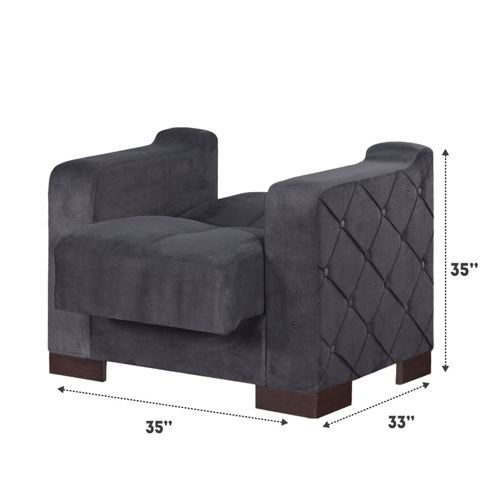 Cairo Gray Sleeper Living Room Set