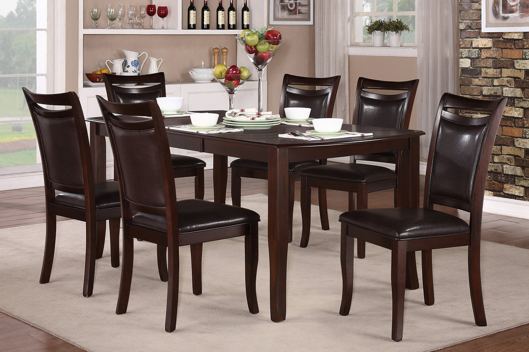 Maeve Dark Cherry Extendable Dining Set