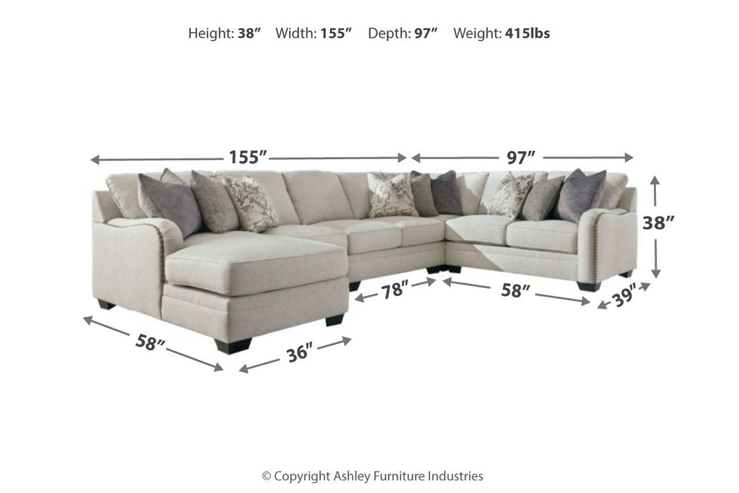 Dellara Chalk Large LAF Sectional