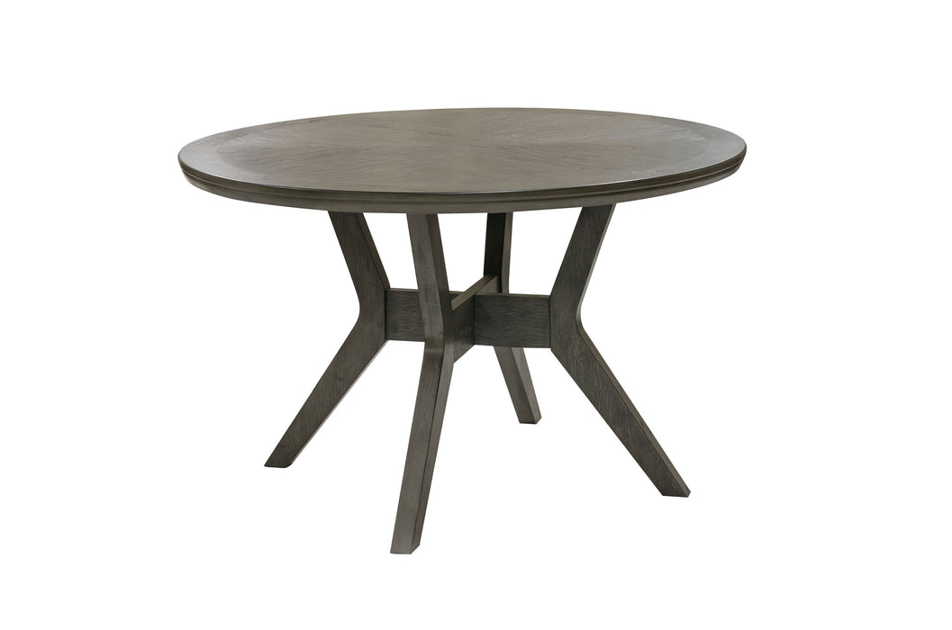 Nisky Gray Round Dining Set