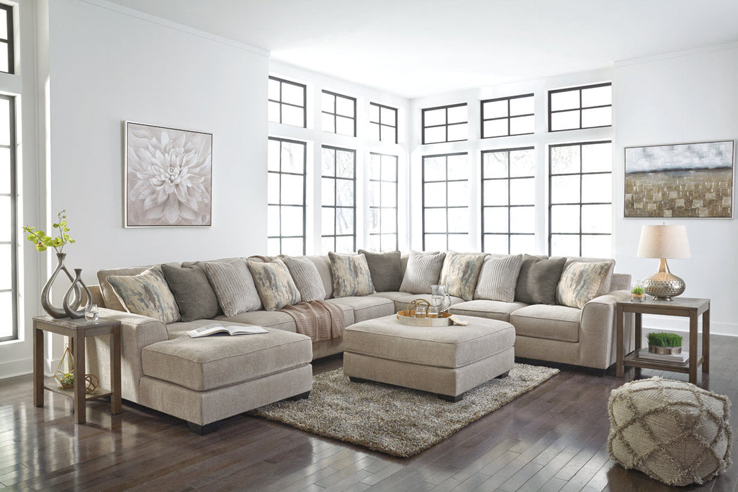 Ardsley Pewter 5-Piece Large LAF Sectional