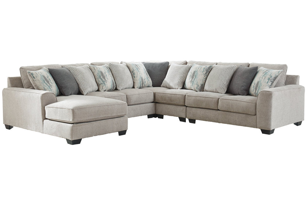 Ardsley Pewter 5-Piece LAF Sectional