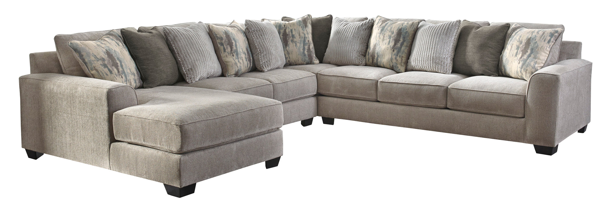 Ardsley Pewter 4-Piece Large LAF Sectional