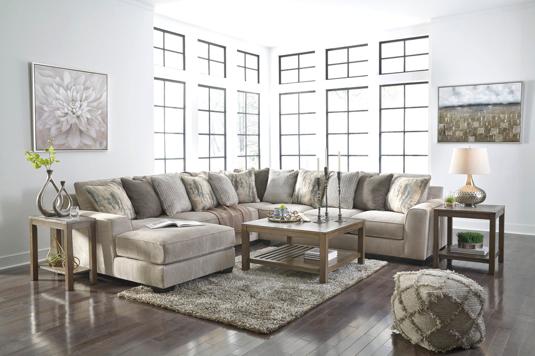 Ardsley Pewter 4-Piece Large LAF Sectional