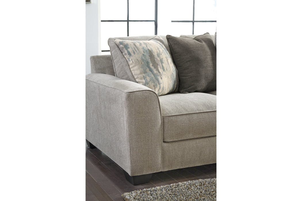 Ardsley Pewter 5-Piece Large LAF Sectional