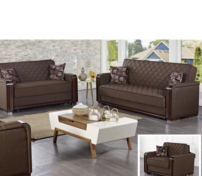 Oregon Brown Sleeper Living Room Set