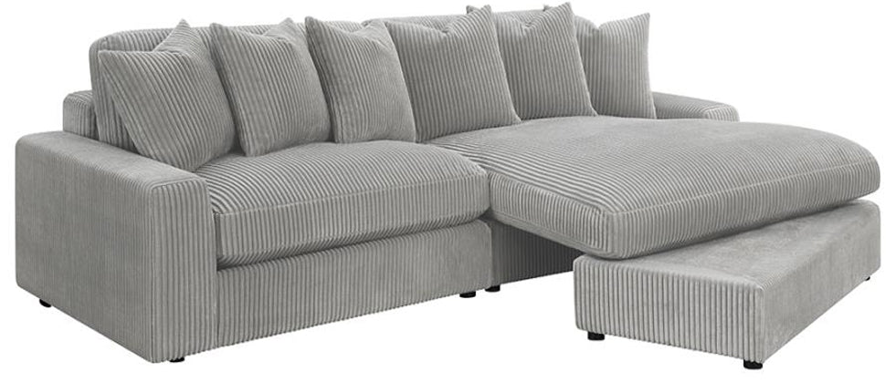 Blaine Upholstered Reversible Fog Sectional