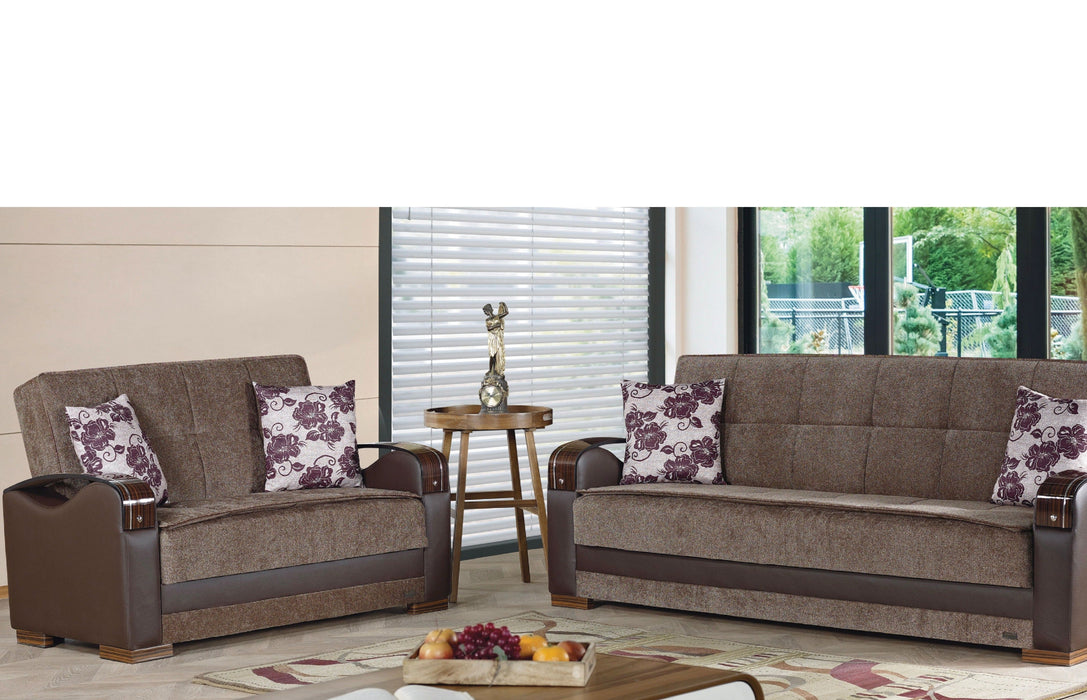 Hartford Brown Living Room Set