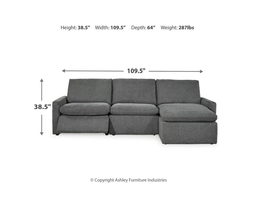 Hartsdale 3-Piece Raf Reclining Sofa Chaise