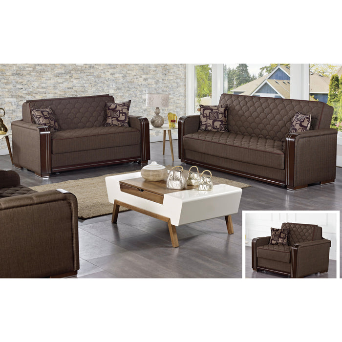 Oregon Brown Sleeper Living Room Set