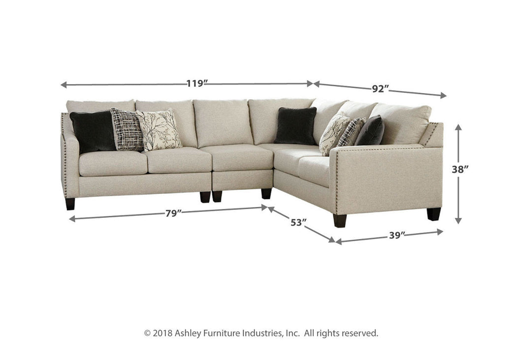 Hallenberg Fog 3-Piece RAF Sectional