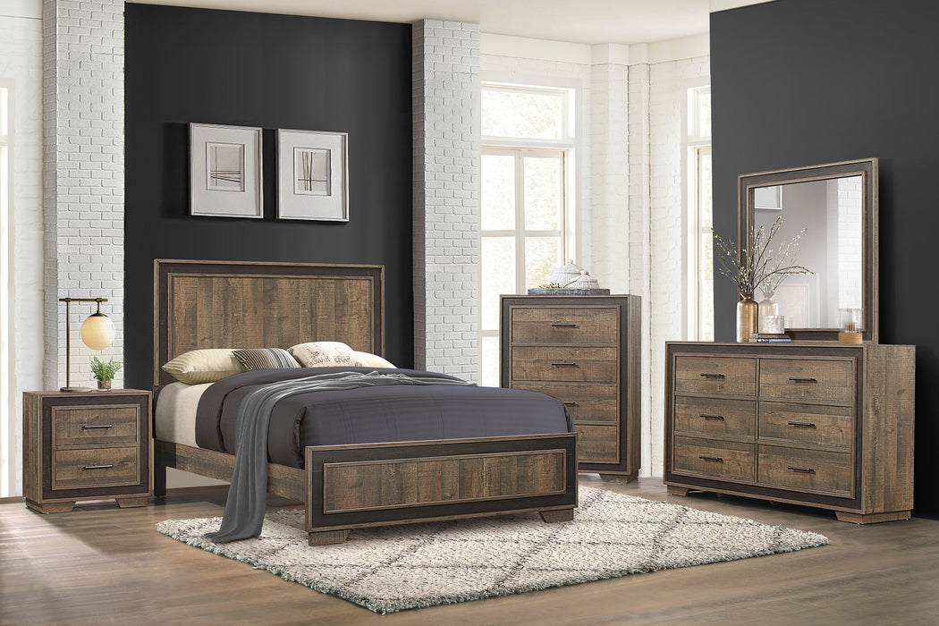 Ellendale Authentic Mahogany Panel Bedroom Set