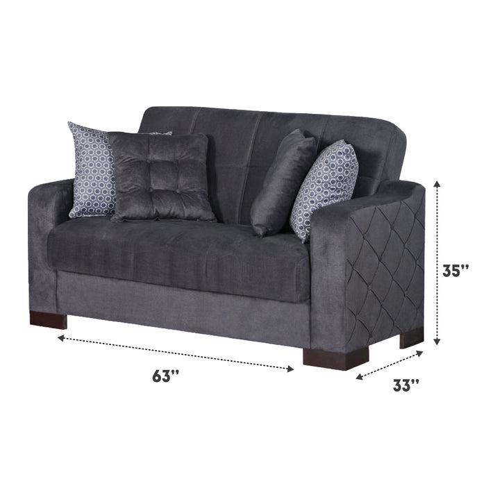 Cairo Gray Sleeper Living Room Set