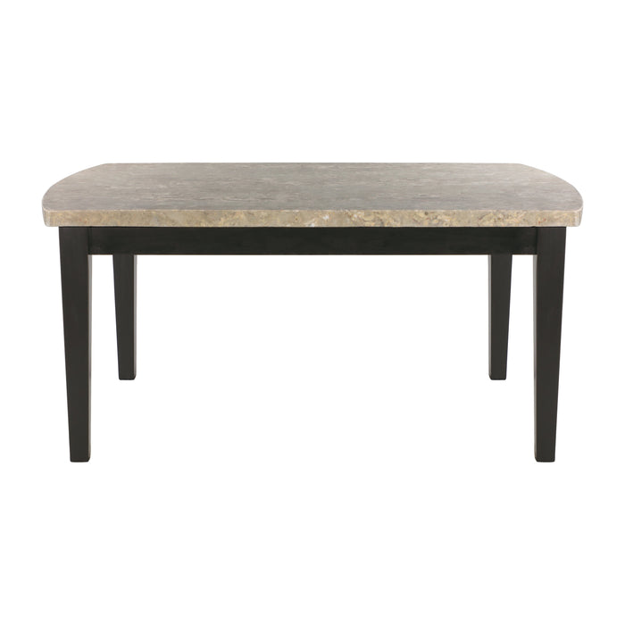 Cristo Espresso Marble-Top Dining Set