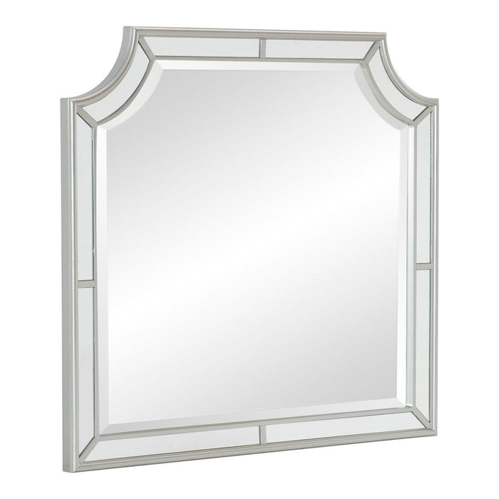 Avondale Silver Mirrored Upholstered Panel Bedroom Set
