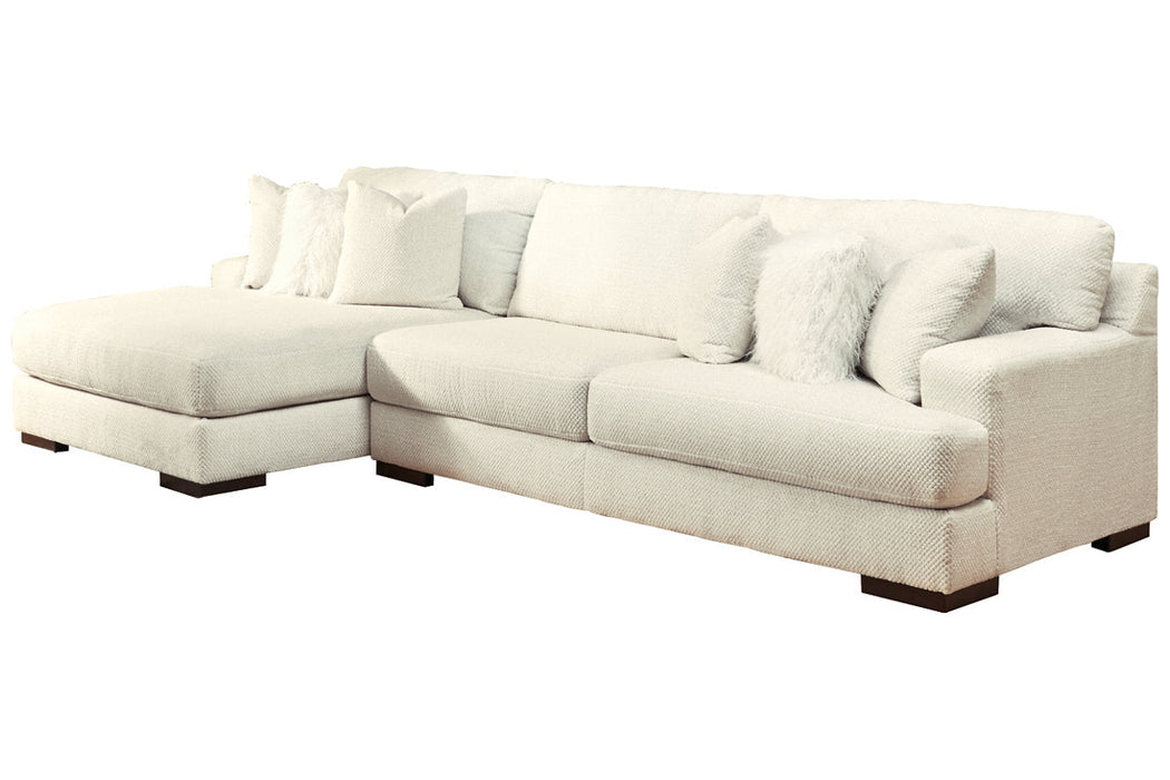 Zada Ivory 2-Piece LAF Sectional