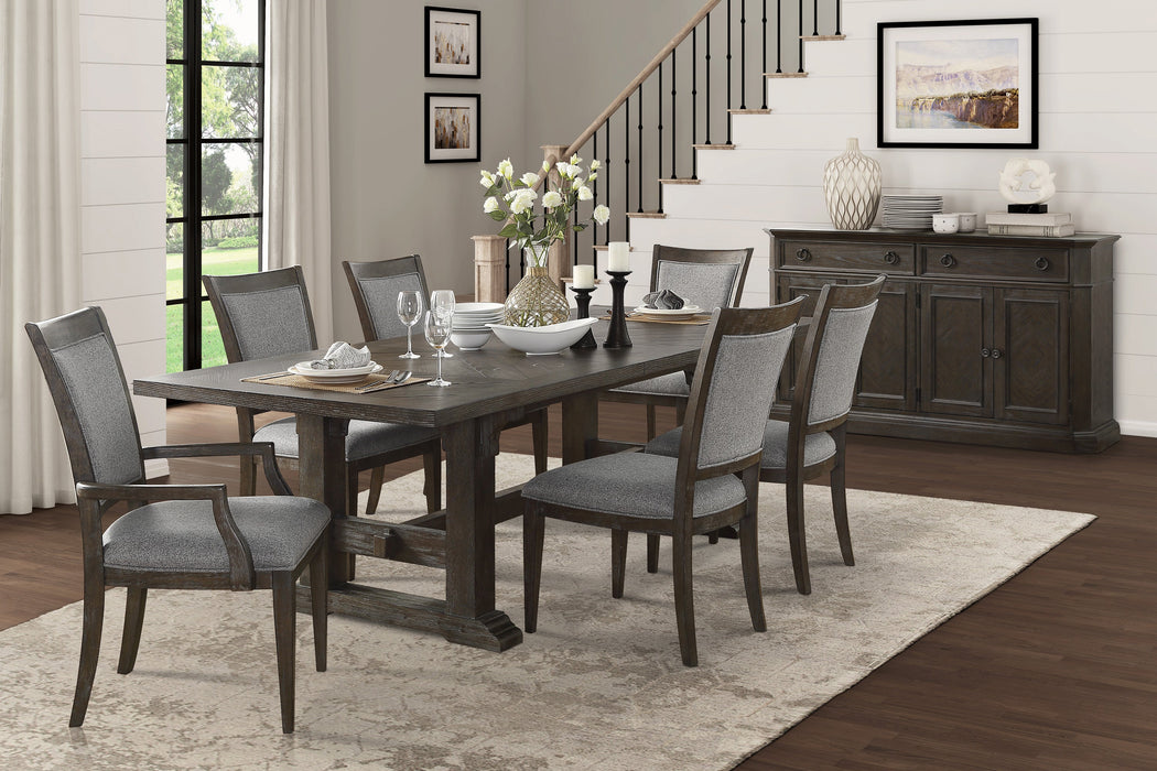 Sarasota Driftwood Brown Extendable Dining Set