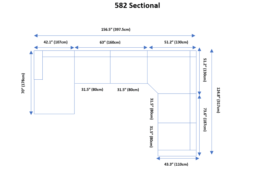 582 Sectional Left - i28238 - Gate Furniture