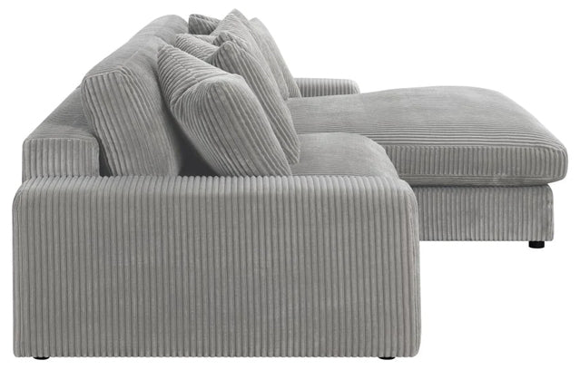 Blaine Upholstered Reversible Fog Sectional