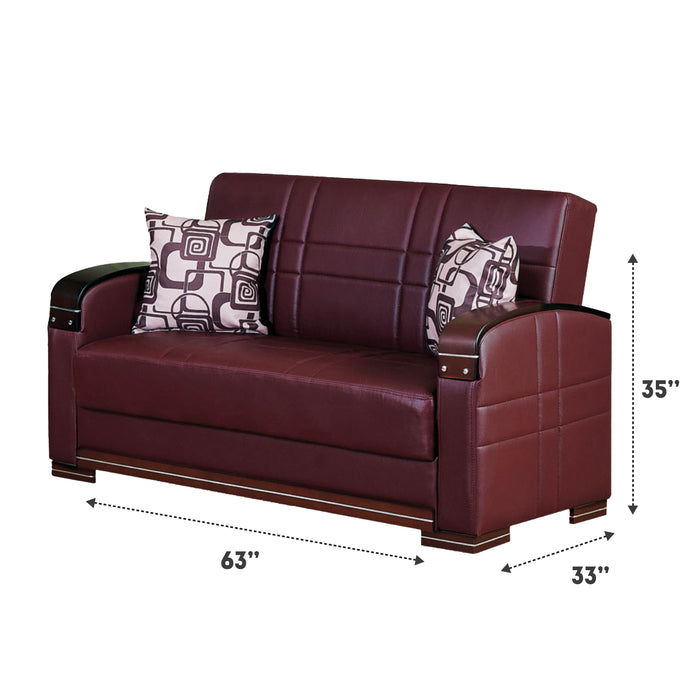 Manhattan Mahogany Sleeper Living Room Set