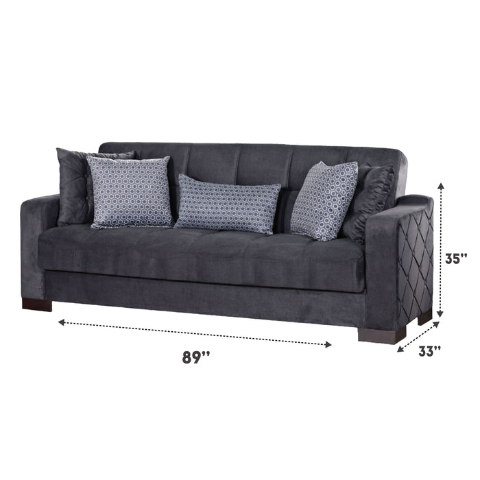 Cairo Gray Sleeper Living Room Set