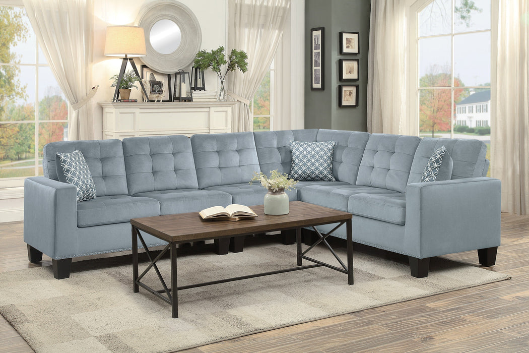 Lantana New Gray Reversible Sectional