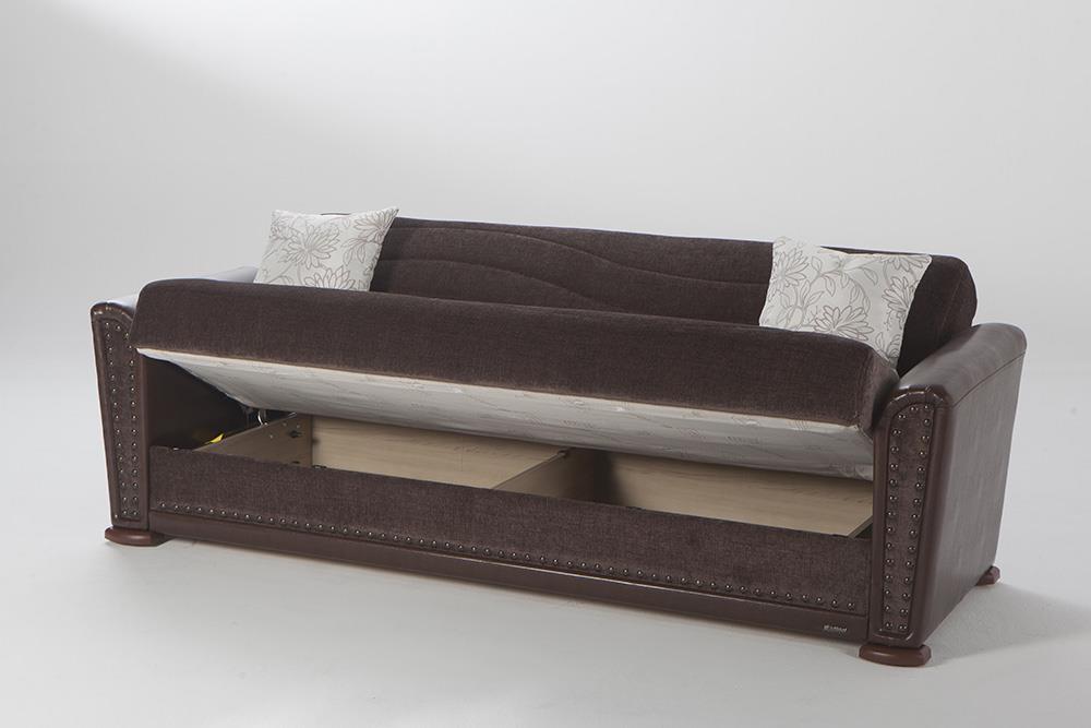 Alfa Redeyef Brown Living Room Sleeper Set