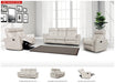 8501 White W/Manual Recliners Set - Gate Furniture