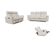 8501 White W/Manual Recliners Set - Gate Furniture