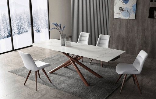 9063 Dining Table With 1313 Chairs Set - Gate Furniture
