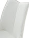 9087 Table White With 1218 Swivel White Chair Set - Gate Furniture