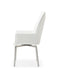 9087 Table White With 1218 Swivel White Chair Set - Gate Furniture