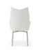 9087 Table White With 1218 Swivel White Chair Set - Gate Furniture